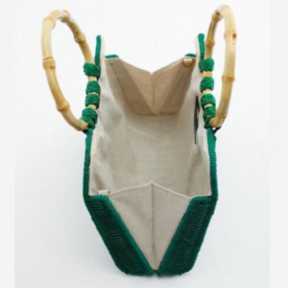 NWOT Zara Rattan Bag - Picture 3 of 5